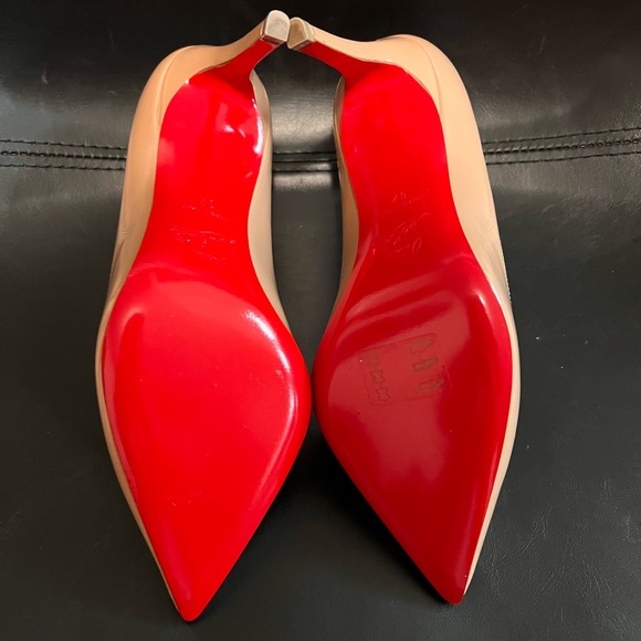 New in Box Christian Louboutin Pigalle 85 Nude Patent Pump - Picture 4 of 9